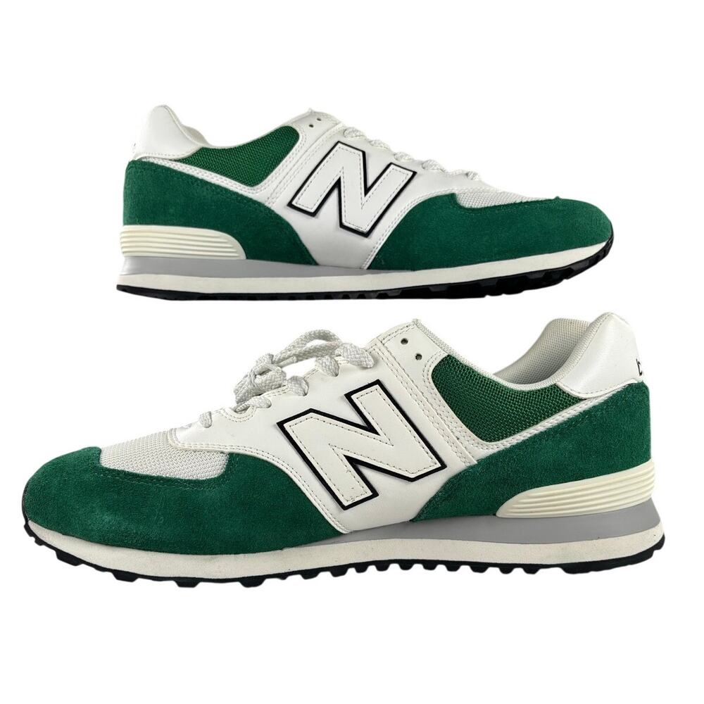 *NEW* New Balance 574 Classic Sneakers - Green White - Size 13